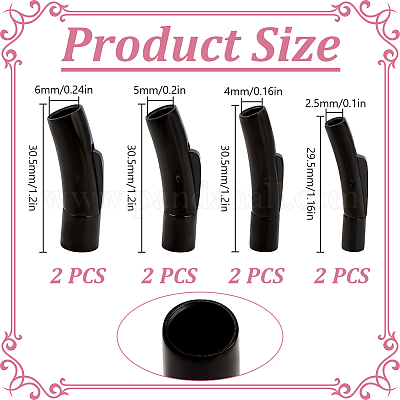 8 шт. 4 стиля байонетных застежек из нержавеющей стали STAS-DR0001-15EB-1