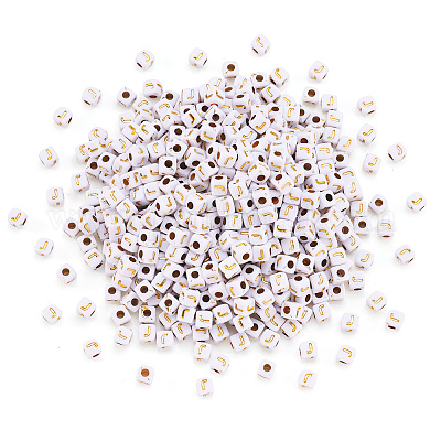 Непрозрачные акриловые бусины MACR-TAG0001-07J-1