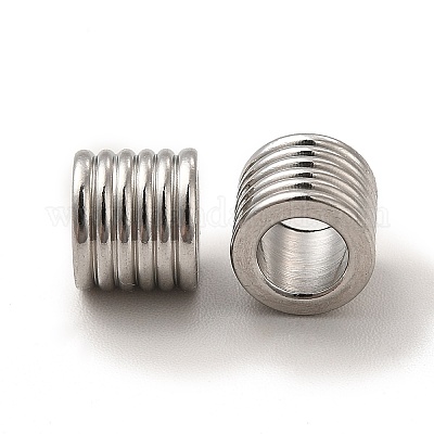 Европейские бусины из нержавеющей стали 201 STAS-M089-11P-1