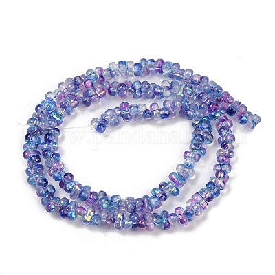 Стеклянные бусины с гальваническим покрытием  LAMP-S070-12A-1