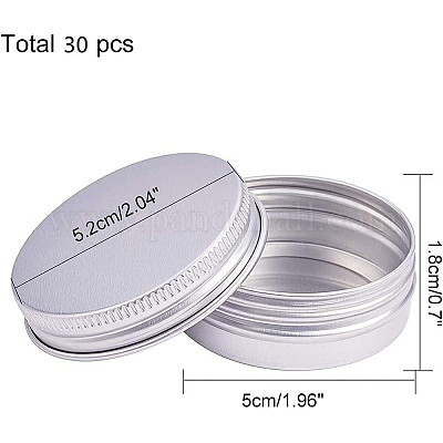 Круглые алюминиевые консервные банки на 30 мл CON-BC0005-13-1