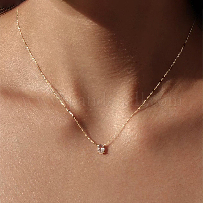 Винтажное серебряное ожерелье S925 с цирконием TX8720-1