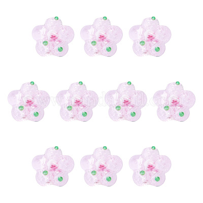 Perle di lampwork fatte a mano da 10 pz&nbsp;LAMP-TADJ0001-01J-1