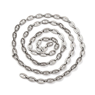 Овальные звенья цепи из нержавеющей стали 304 CHS-S012-11P-1