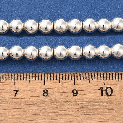 Гальванические нити из синтетических немагнитных гематитовых бусин G-I364-C02-1