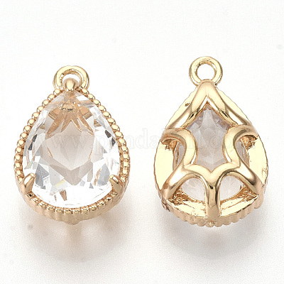 Прозрачные стеклянные подвески GLAA-R212-11D-1