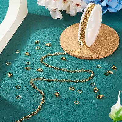 Наборы для самостоятельного изготовления цепочек из нержавеющей стали 304 DIY-TA0012-14-1