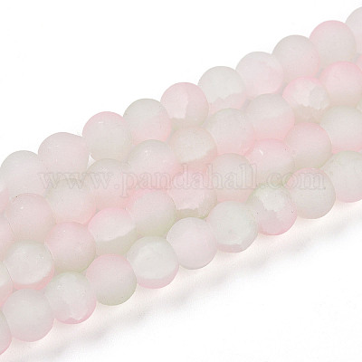 Стеклянные бусины кракле X1-GLAA-N009-6mm-01-1