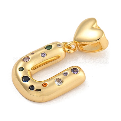 Латунные подвески из микро-паве KK-P281-01G-U-1