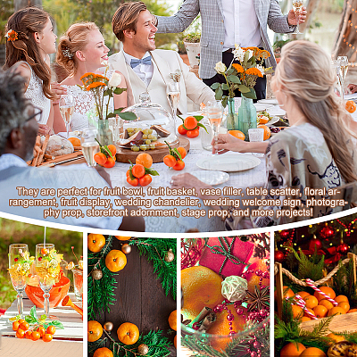 6шт 3 стиля пенопластовая искусственная модель фрукта DJEW-GA0001-52-1