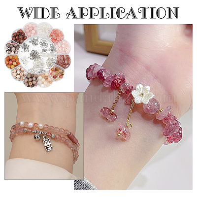 Набор для самостоятельного изготовления комплекта украшений из натуральных смешанных драгоценных камней DIY-WR0004-25-1