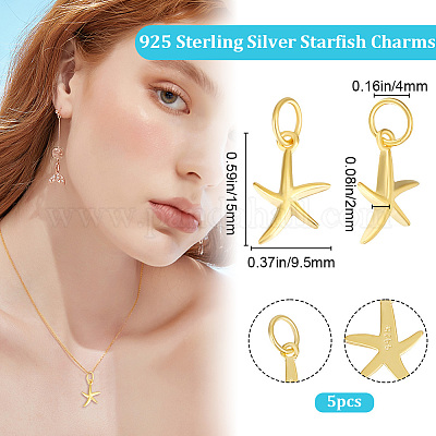 5 шт. 925 подвески из стерлингового серебра STER-BBC0005-93-1