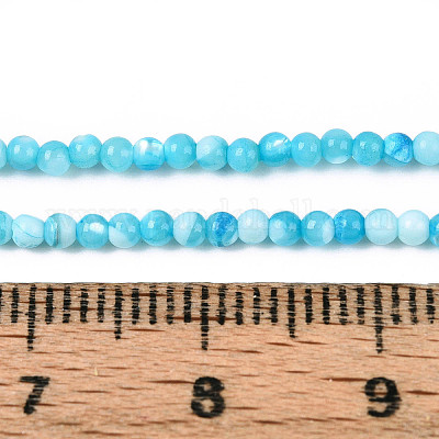 Нити бусин из окрашенных натуральных ракушек трохид/трохус SSHEL-T017-13B-1