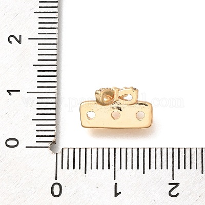 Латунные микропаве прозрачные кубические циркониевые распорки KK-C031-47G-1