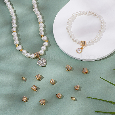 14 шт. 7 стиля латунных трубчатых дужек KK-AR0004-59-1