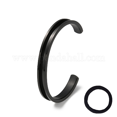 Браслеты из нержавеющей стали 304 с рифлением FIND-WH0147-21EB-1