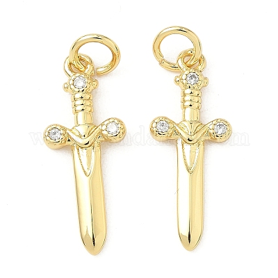 Латунные микро проложить кубического циркония подвески KK-Z120-54G-01-1
