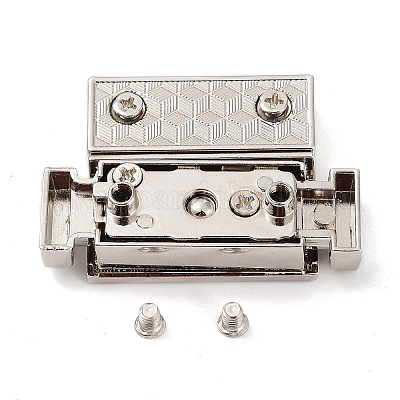 (Распродажа с дефектом: царапина) Поворотный замок для сумки из цинкового сплава с застежками для кошелька&nbsp;FIND-XCP0002-41-1