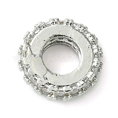 Покрытие стойки латунные прозрачные бусины из кубического циркония KK-G501-06A-P-1