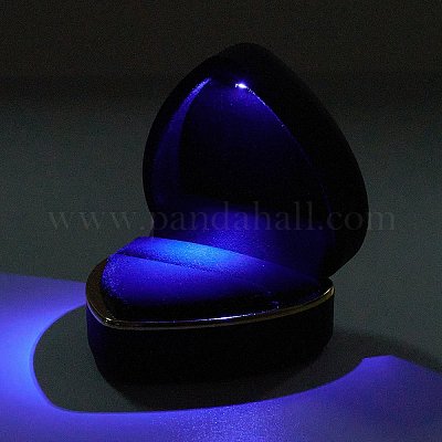 Сердце пластиковые шкатулки для ювелирных изделий OBOX-F005-04A-1