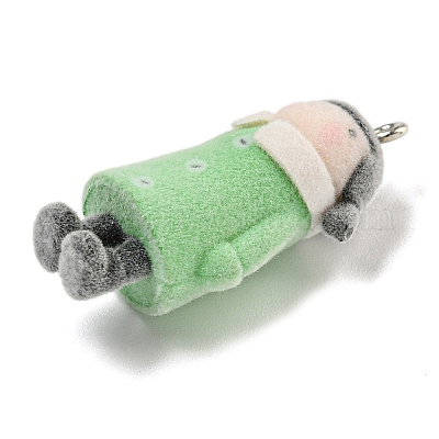 Милые подвески из флокированной смолы RESI-L043-01P-04-1