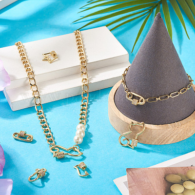 Латунь микропаве прозрачный кубический цирконий винт карабин брелоки KK-TA0002-47A-1