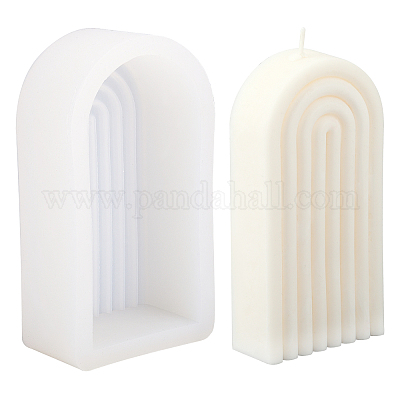 Wholesale SUPERFINDINGS 1pcs N-Shaped DIY Candle Silicone Molds Arch Candle  Silicone Mold Rainbow Bridge Candle Molds Resin Casting Molds for Soap Cake  Decor DIY Craft，Inner : 4.7x2.4 in 