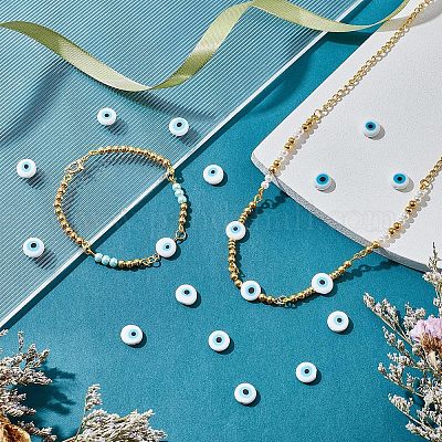 Ручной сглаза бусины бисер нитей LAMP-NB0001-60D-04-1