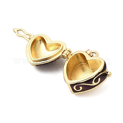 Латунь эмаль коробки молитве подвески&nbsp;KK-CJC0013-17G-01-1