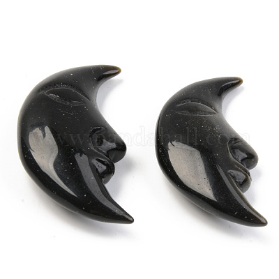 Натуральный золотистый блеск обсидиан G-T132-016-1