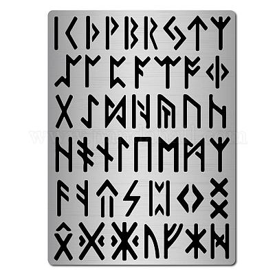 GORGECRAFT Metal Letter Stencil Stainless Steel Lettering Alphabet Symbol  Painting Template Journal Tool for Painting, Wood Burning, Pyrography and
