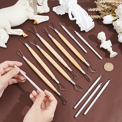 Kit d'outils Poterie, Outils Argile Polymère Céramique Sculpture