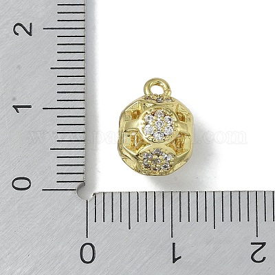 Стеллажное покрытие латунь микро паве кубический цирконий трубчатые поручни KK-A220-01G-1