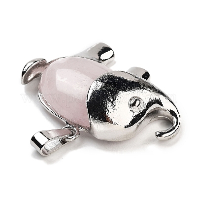 Природного розового кварца подвески G-G112-01P-10-1