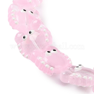 Прозрачные стеклянные бусины LAMP-L078-010F-1