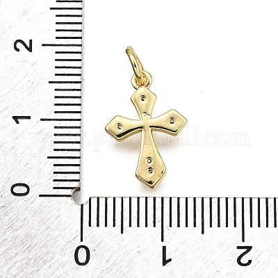 Латунные микро проложить кубического циркония подвески KK-Z100-41G-01-1