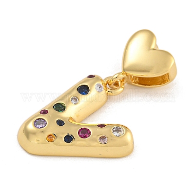 Латунные подвески из микро-паве KK-P281-01G-V-1