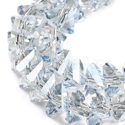 Гальванизируйте прозрачное стекло бисер нитей EGLA-P052-02A-PL01-1