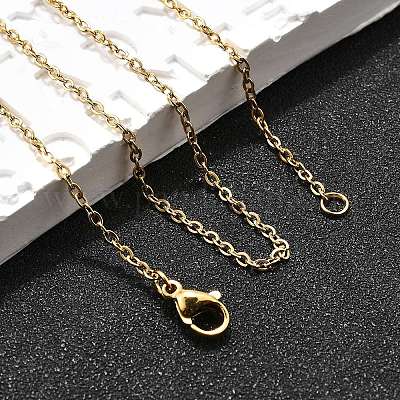 Ионное покрытие (ip) 304 нержавеющая сталь трос цепи ожерелья NJEW-F226-04G-04-1