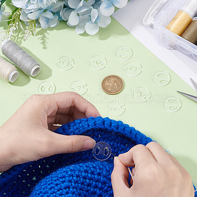 60шт 3 стиля акриловые помпоны для шапки пуговицы OACR-ME0001-19-1