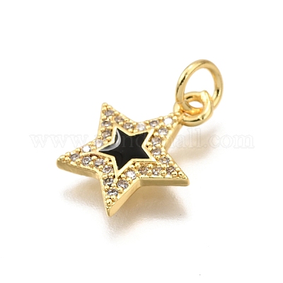 Латунные микро проложить кубического циркония подвески KK-K401-28G-1