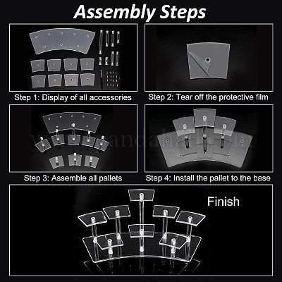 Прозрачный акриловый дисплейный комплект DIY-WH0319-50-1