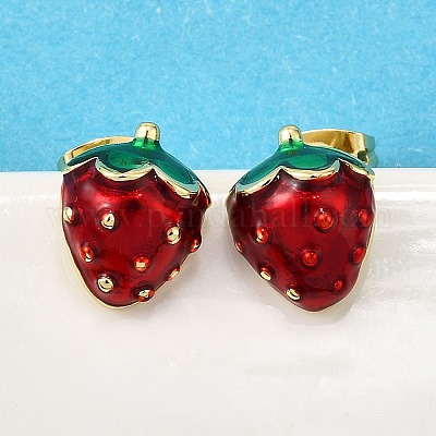 Серьги-гвоздики из латуни EJEW-G430-06B-G-1