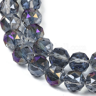 Прозрачные стеклянные бусины гальваническим пряди EGLA-N002-34C-C17-1