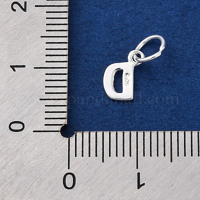 925 подвеска в виде буквы из стерлингового серебра STER-C012-01S-D-1