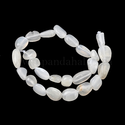 Натуральный белый лунный камень бисер пряди G-P601-A18-02-1
