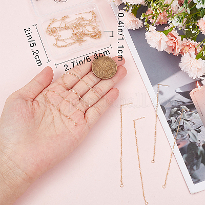 16 шт. латунная фурнитура для сережек-гвоздиков с покрытием KK-BBC0009-79-1