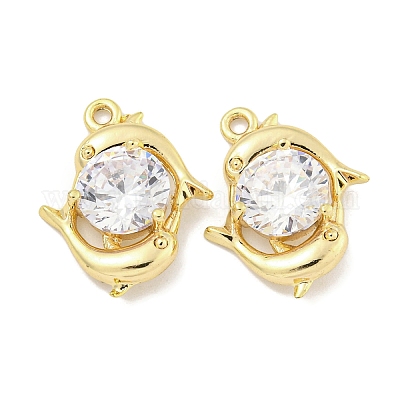 Латунь стекло кулоны KK-S386-13G-1