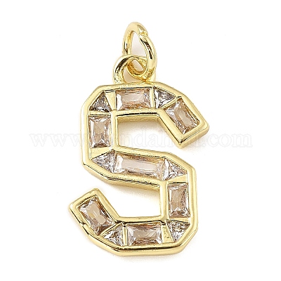 Латунные микро проложить кубического циркония подвески KK-V014-01G-19-1