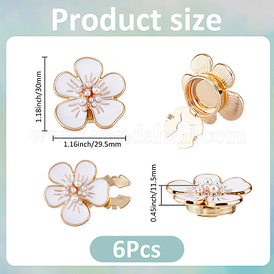 6 шт. запонки из эмалевого сплава DIY-FH0009-79A-1